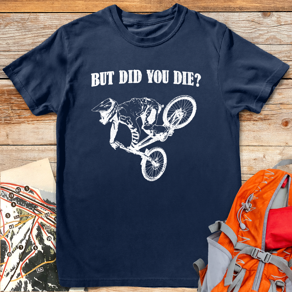 1198 Did You Die Bike White - Navy