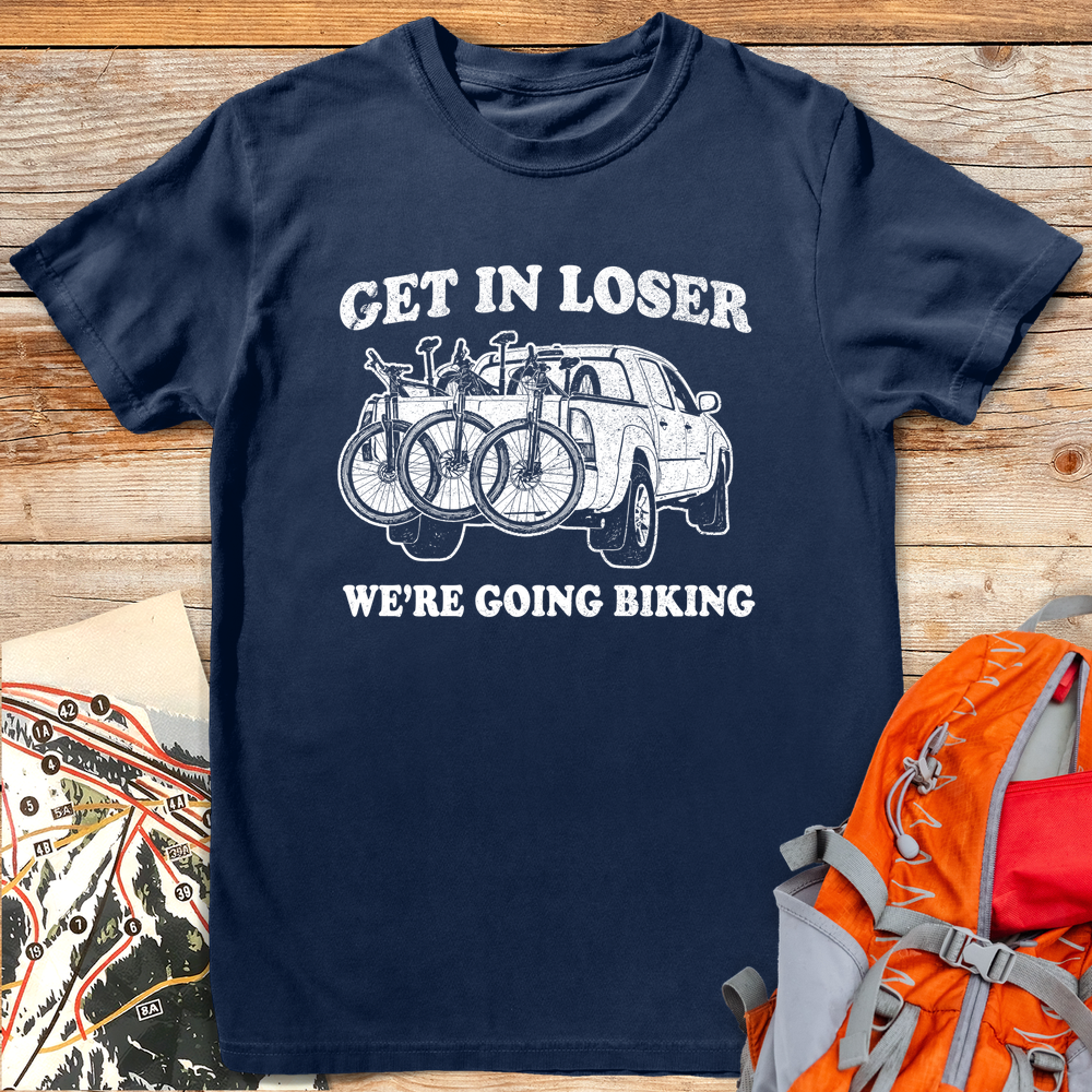 1192 Get In Loser Bike White - Navy