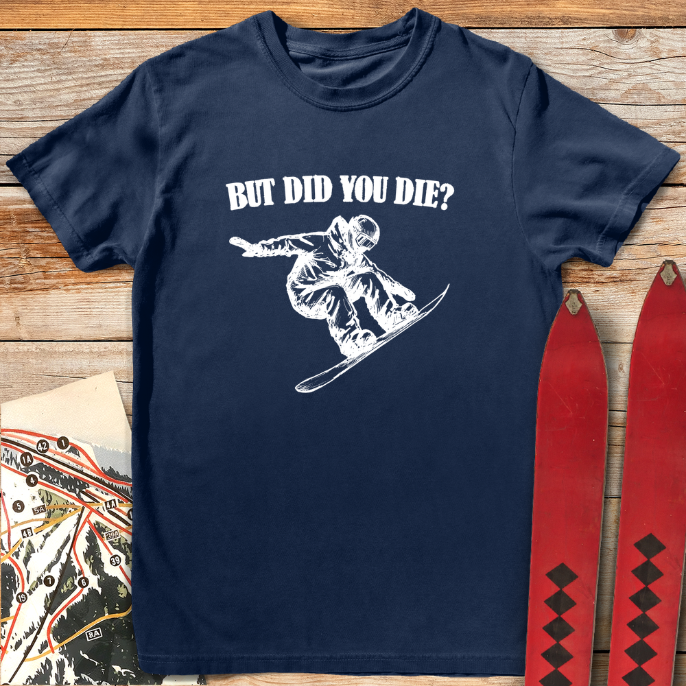 1208 Did You Die Snowboard White - Navy