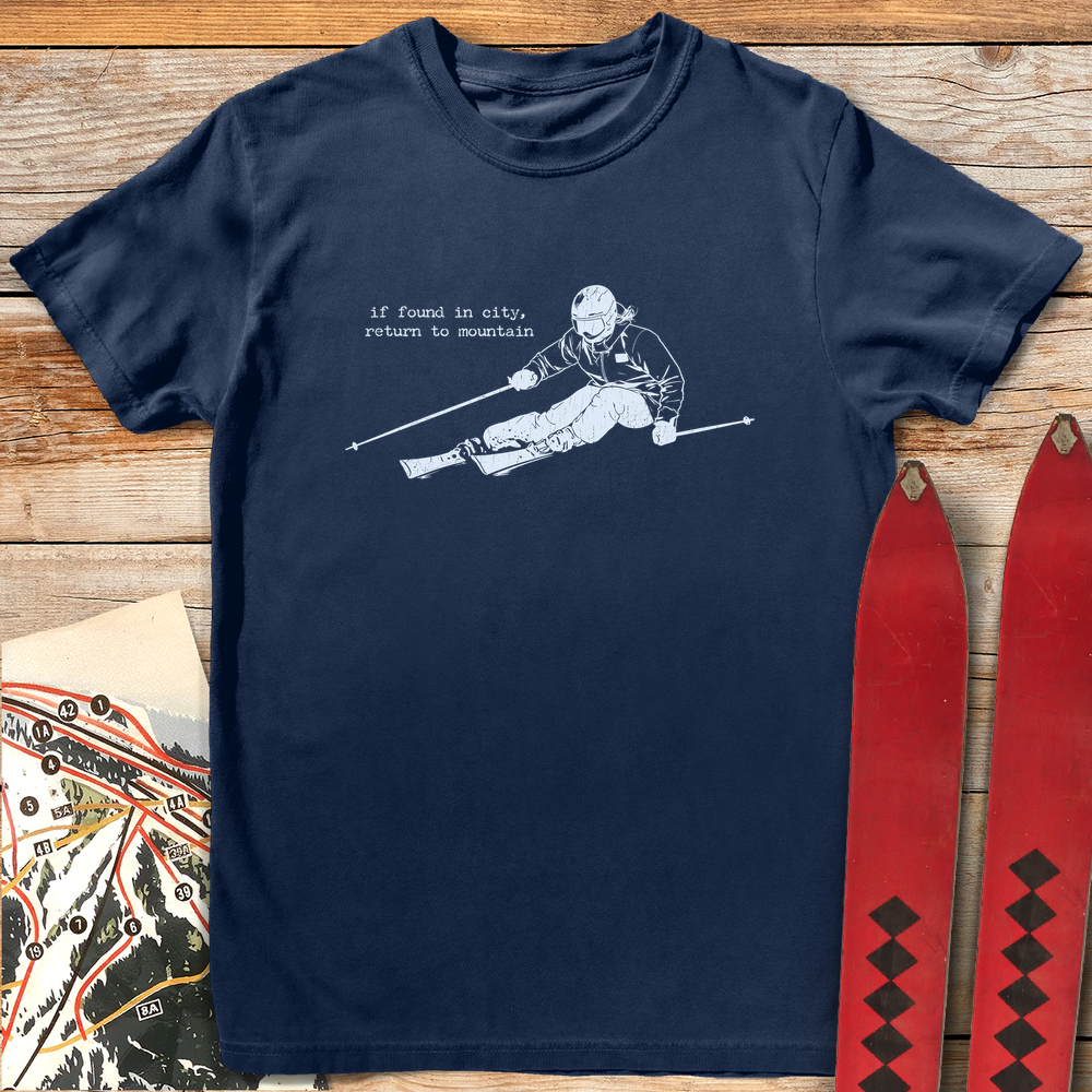 1201 Return To Mountain White - Navy