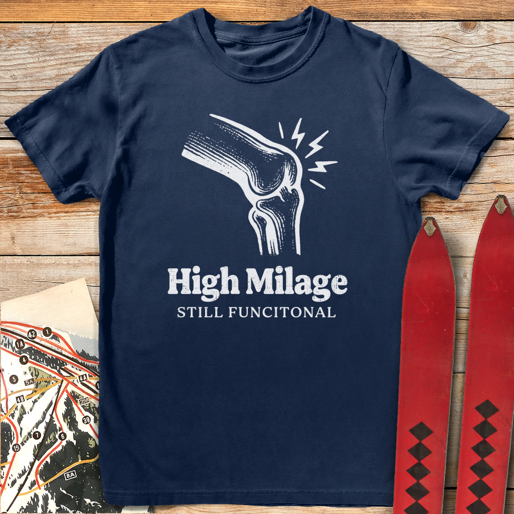 1213 High Milage Knees White - Navy