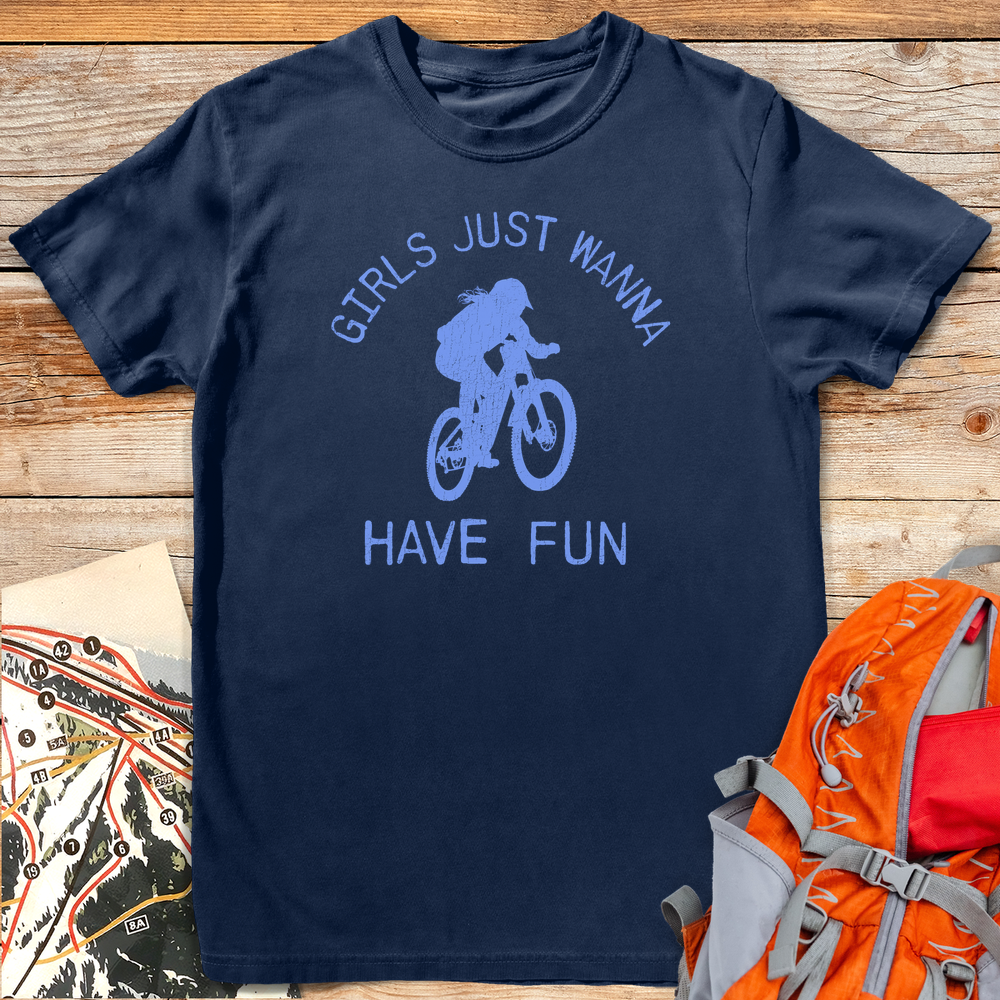 1229 Girls Just Wanna Bike - Navy