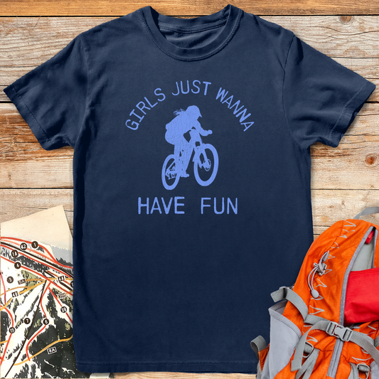 1229 Girls Just Wanna Bike - Navy