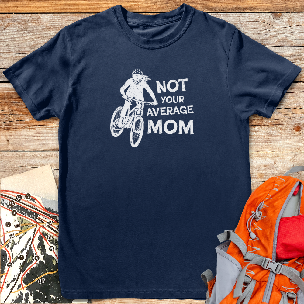 1234 No Average Bike Mom White - Navy
