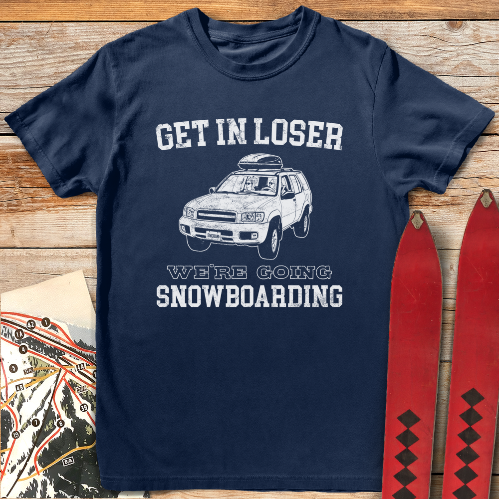 1240 Get In Loser Snowboard White - Navy