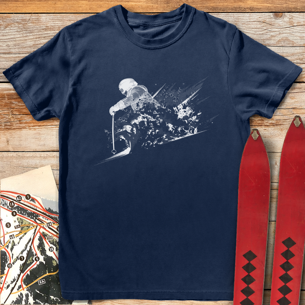 1253 Power Powder Skier White - Navy