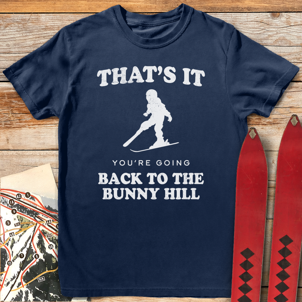 1263 Back To Bunny Hill White - Navy