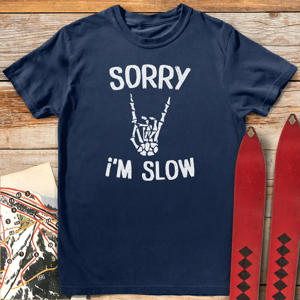 1262 Sorry I M Slow White - Navy