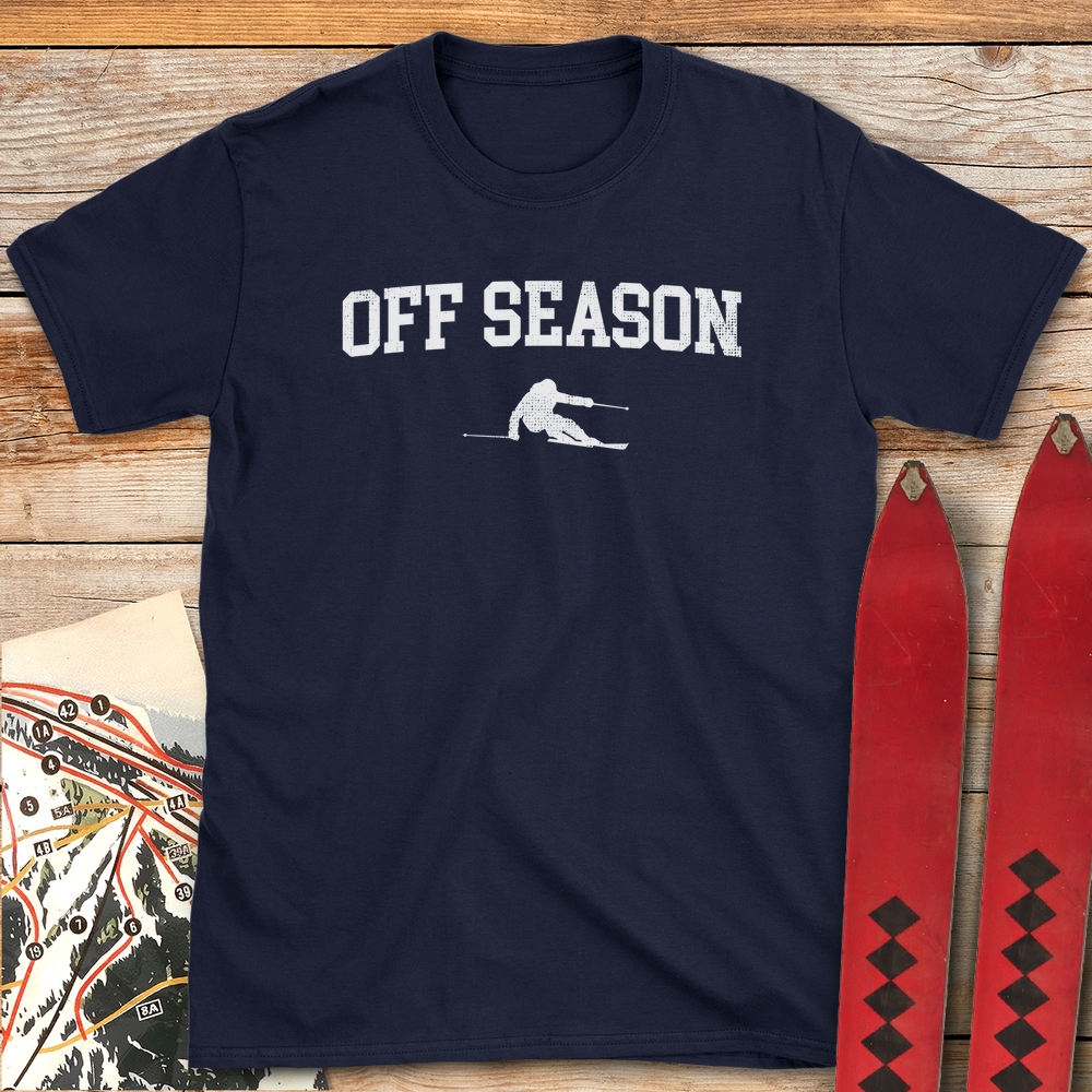 1271 Off Season Skier White - Navy