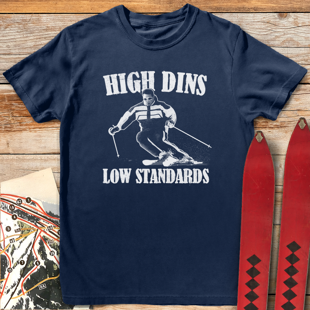 1279 High Dins Low Standards White - Navy