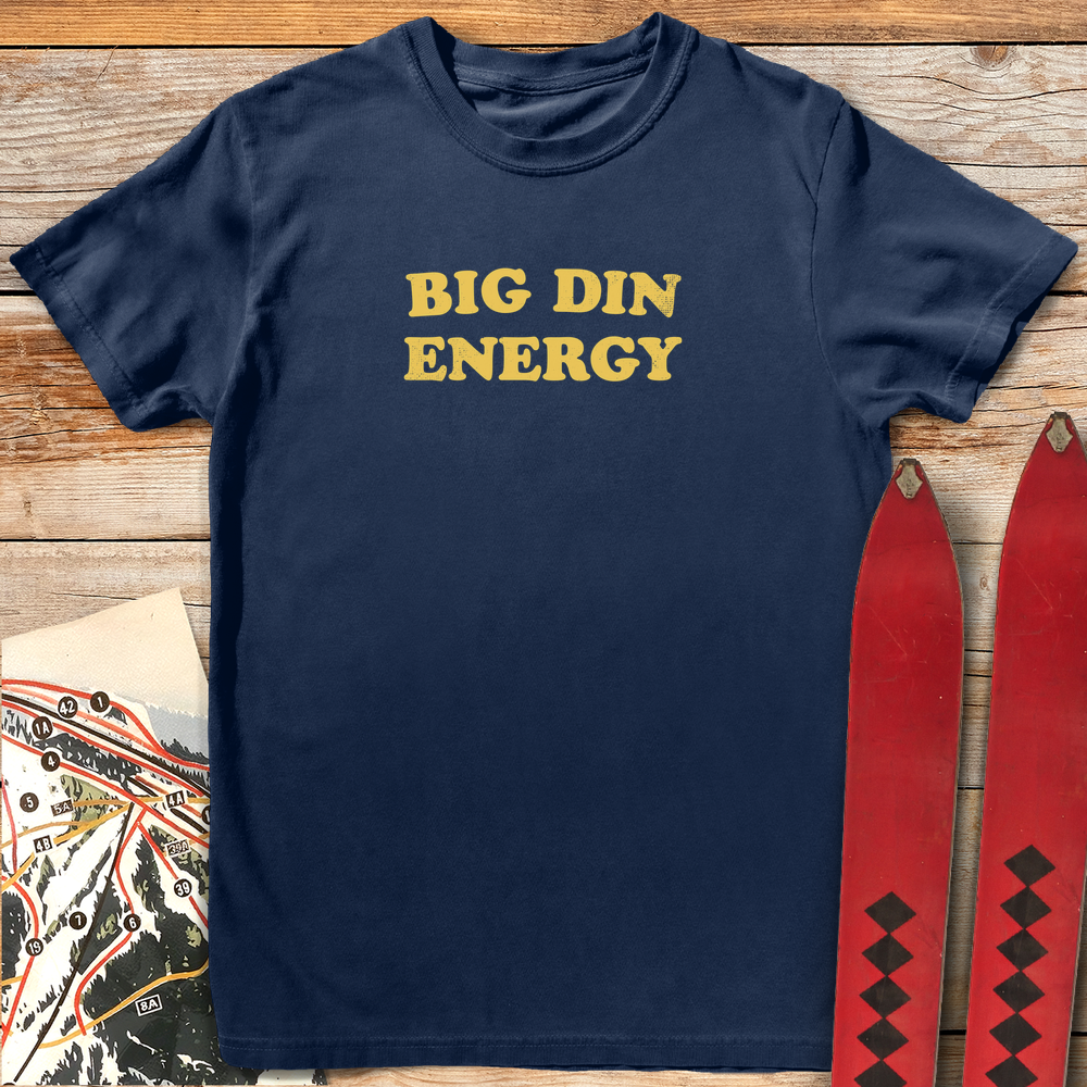 1278 Big Din Energy White - Navy