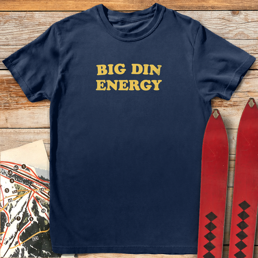 1278 Big Din Energy White - Navy