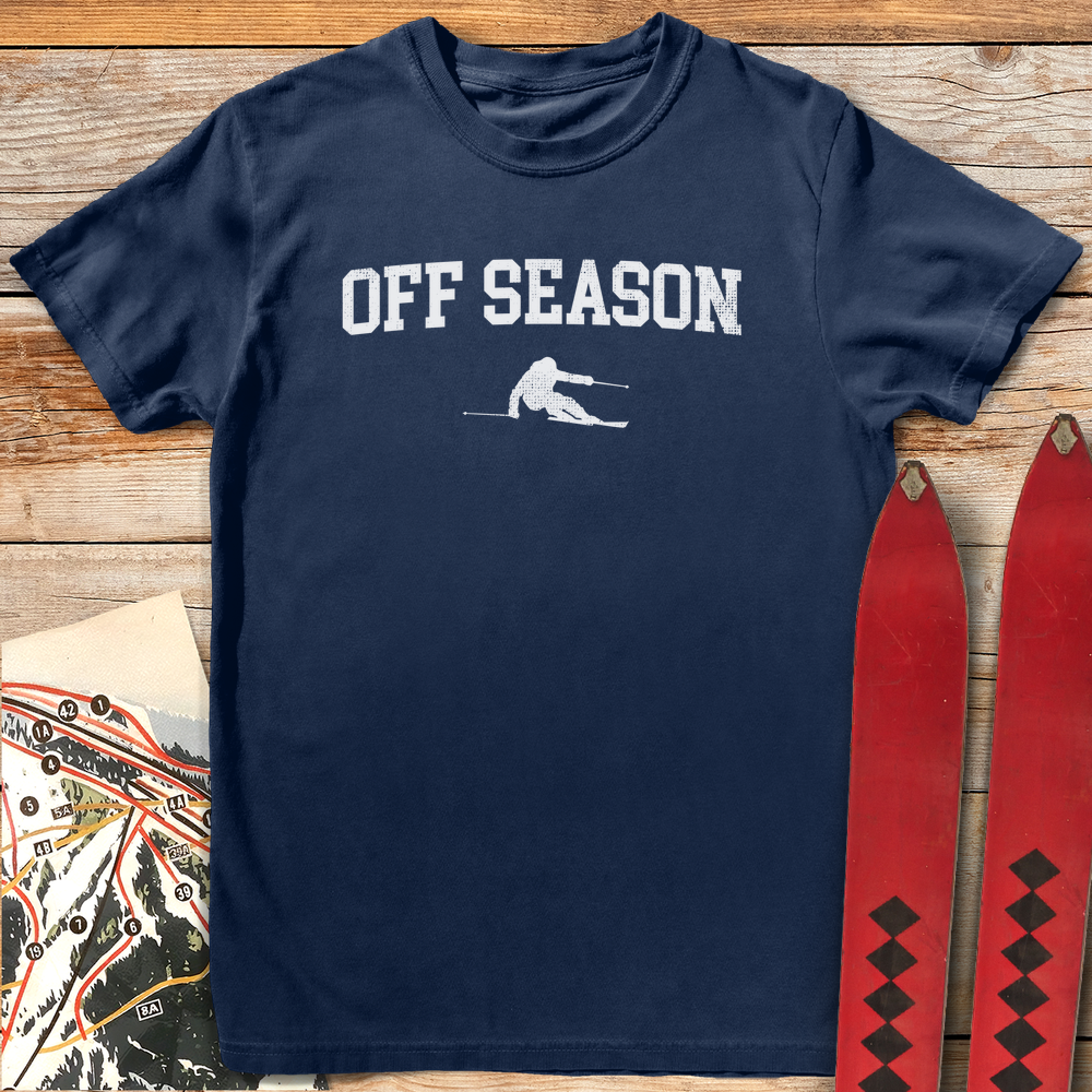 1271 Off Season Skier White - Navy