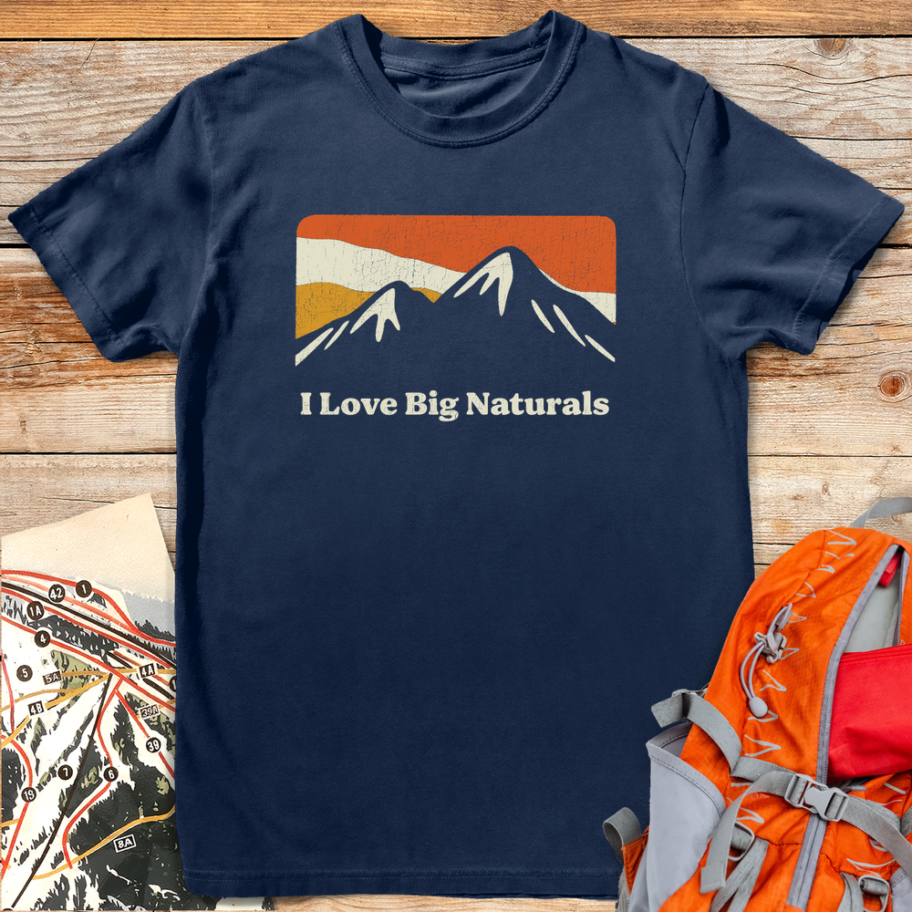 1287 I Love Big Naturals White - Navy