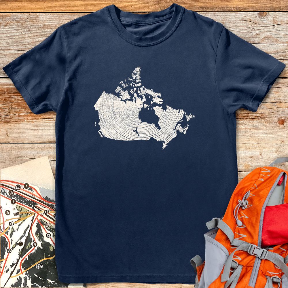 1317 Woodgrain Canada White - Navy