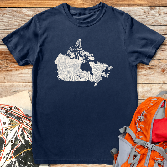 1317 Woodgrain Canada White - Navy