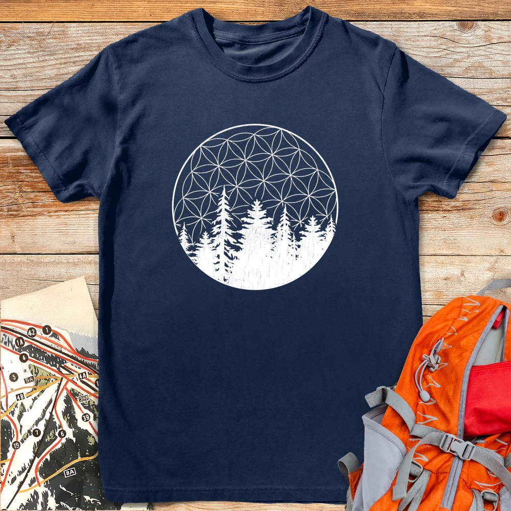 1309 Forest Of Life White - Navy