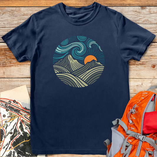 1307 Mountain Flow - Navy
