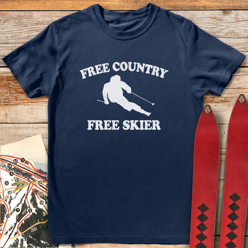 1335 Free Country Skier White - Navy