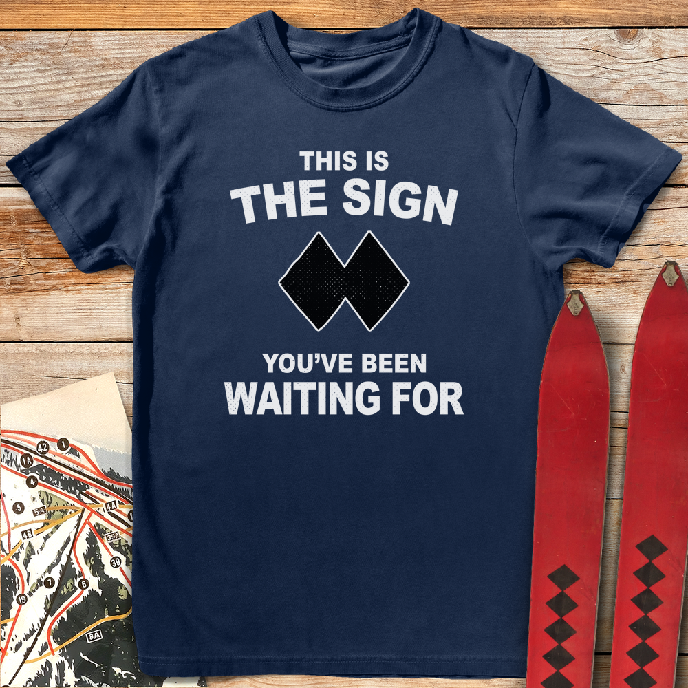 1343 This Is The Sign White - Navy