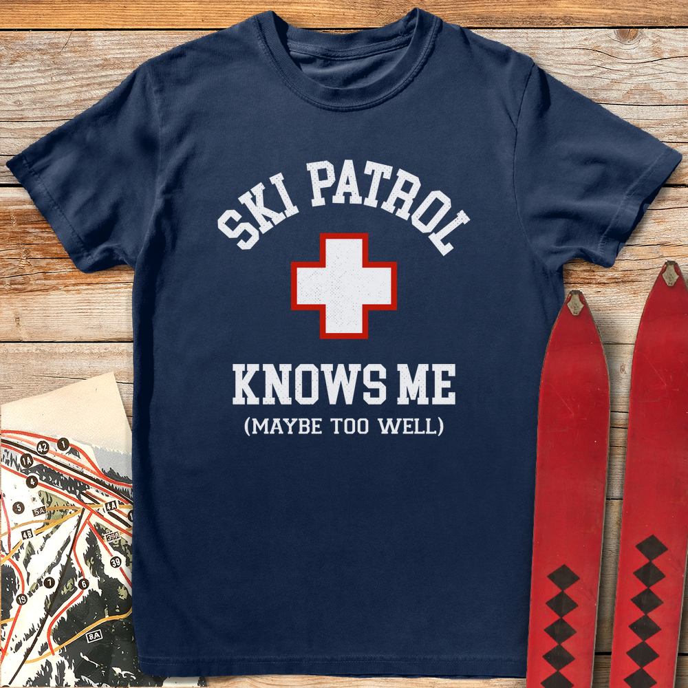 1342 Patrol Knows Me White - Navy