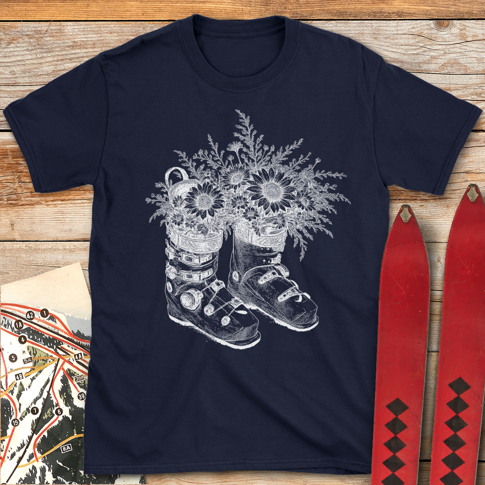 1356 Garden Ski Boots White - Navy