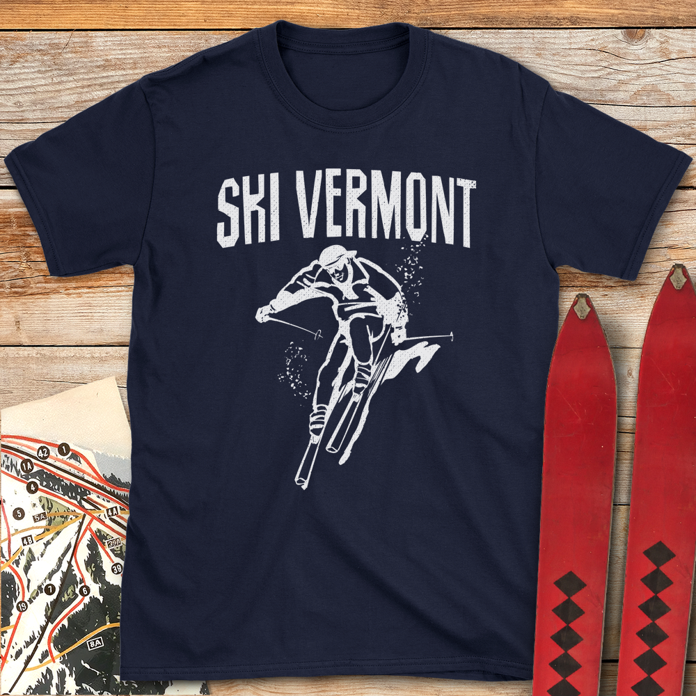 1379 Ski Vermont White - Navy