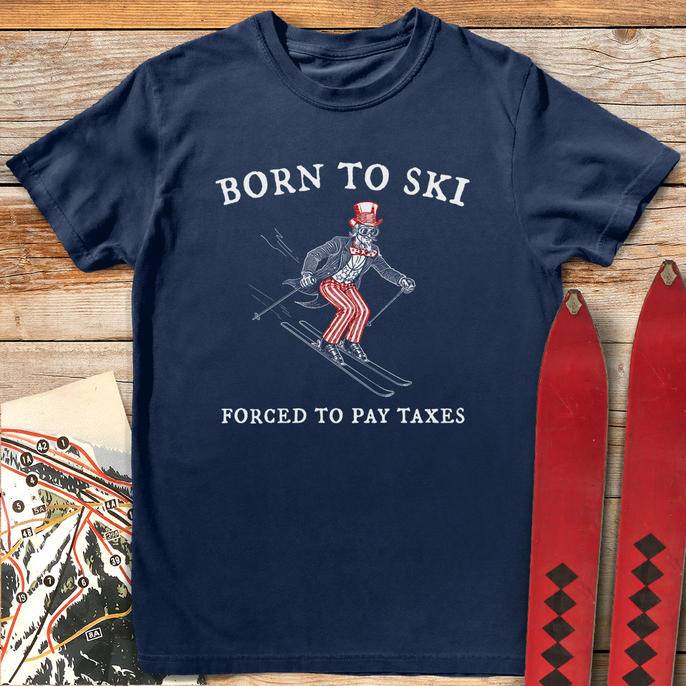 1386 Ski Tax White - Navy