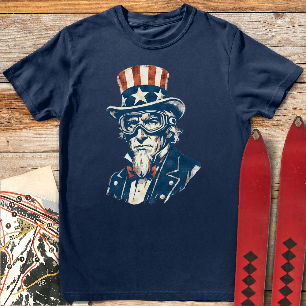 1382 Uncle Same Shreds White - Navy