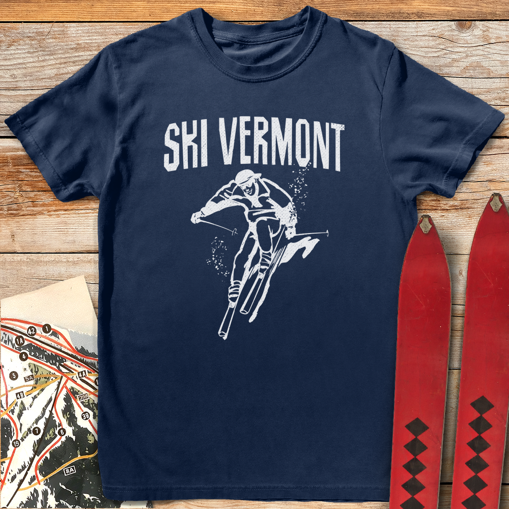 1379 Ski Vermont White - Navy