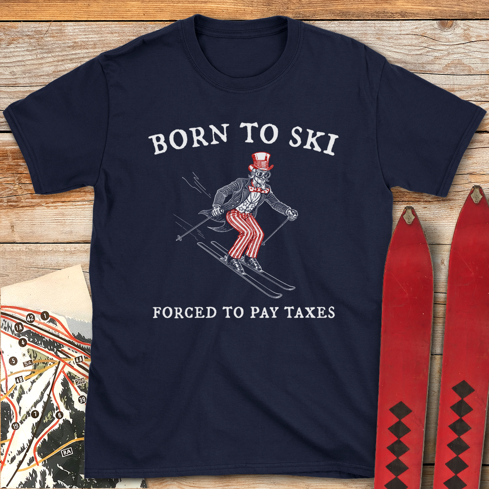 1386 Ski Tax White - Navy