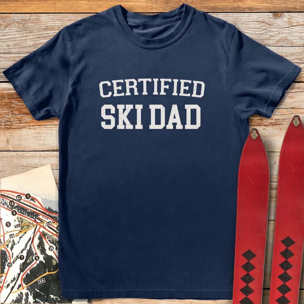 1399 Certified Ski Dad White - Navy