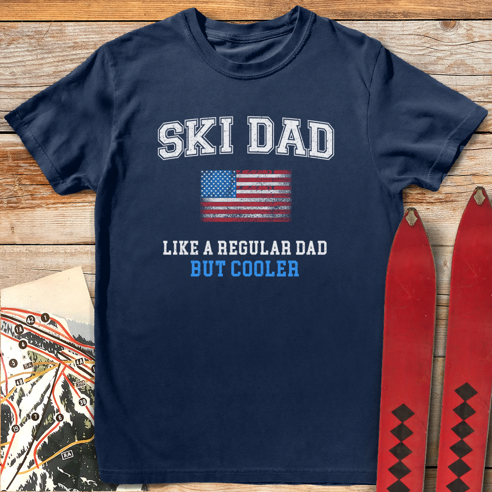 1424 Ski Dad Usa White - Navy