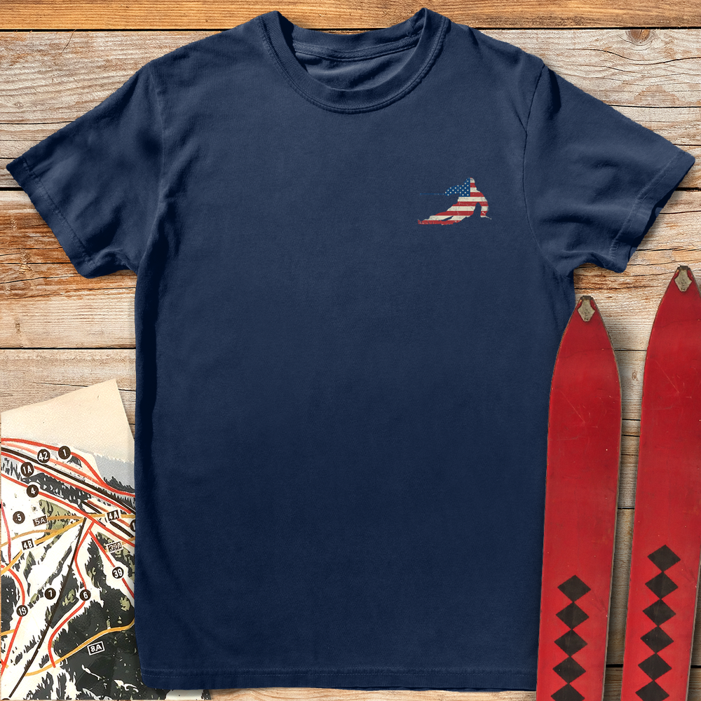 1405 Usa Flag Ski Pocket - Navy
