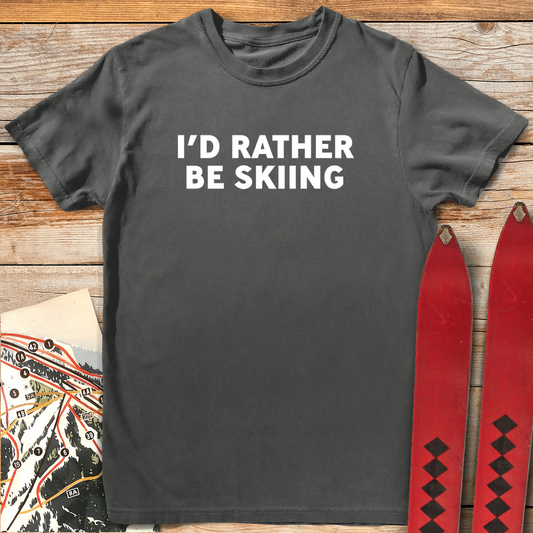 537 Rather Be Skiing White - Pepper