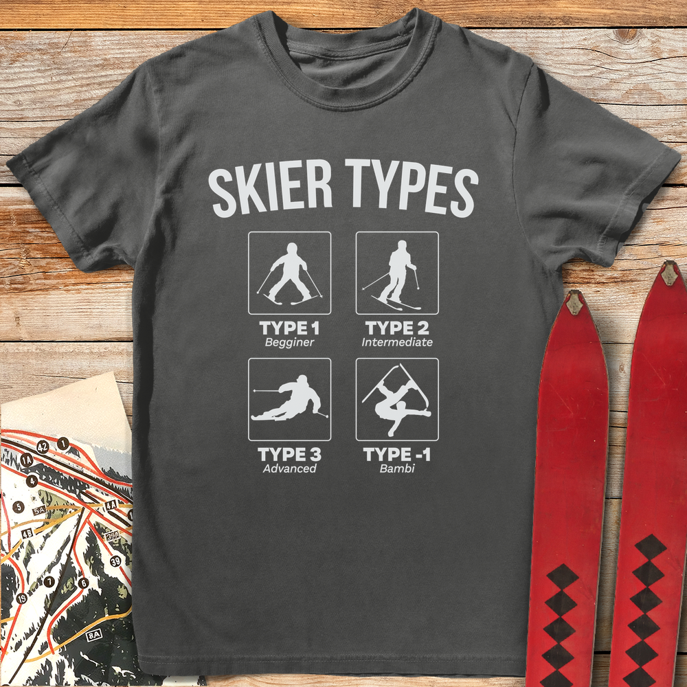 642 Skier Types White - Pepper