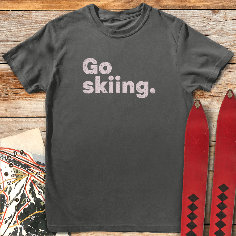 683 Go Skiing Period White - Pepper
