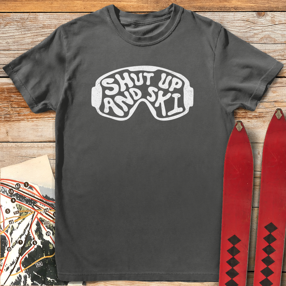 754 Shut Up And Ski White - Pepper