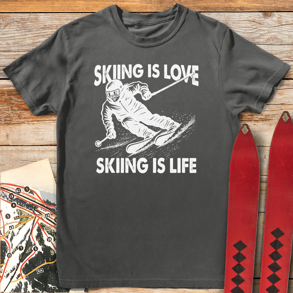 790 Skiing Is Life White - Pepper