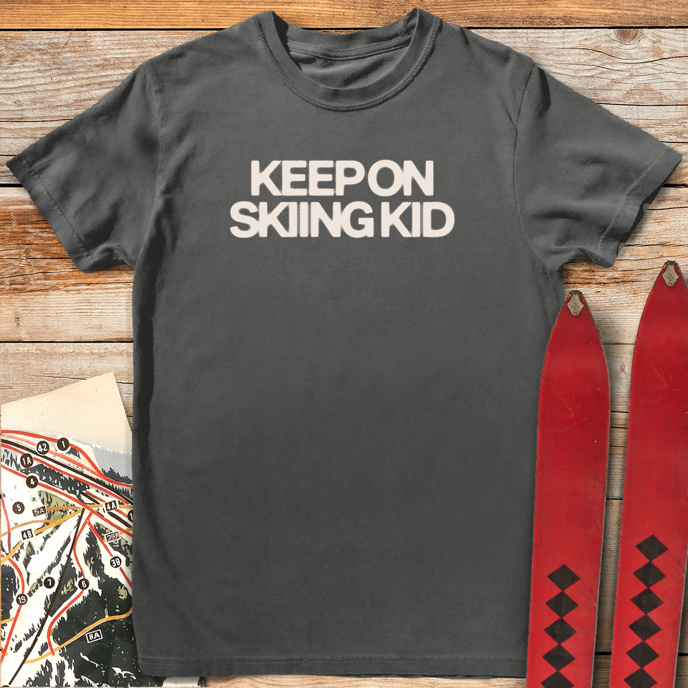787 Keep Skiing Kid White - Pepper