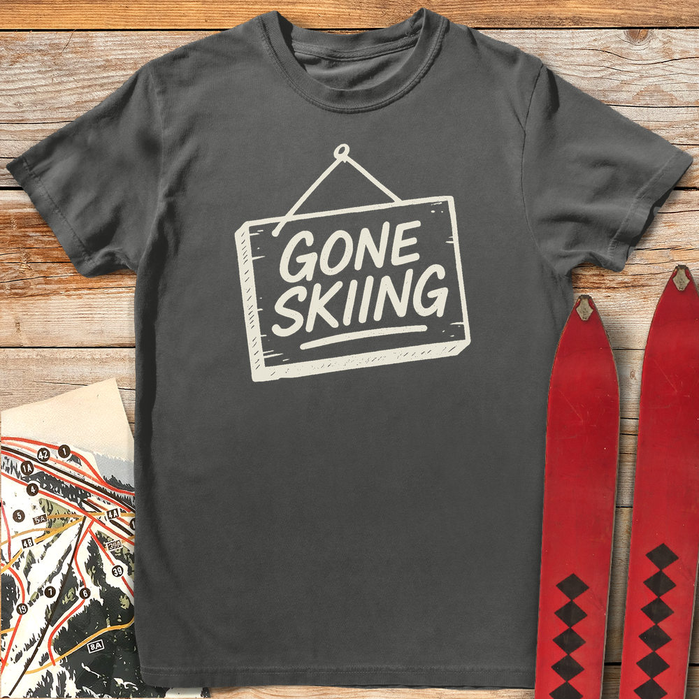 784 Gone Skiing White - Pepper