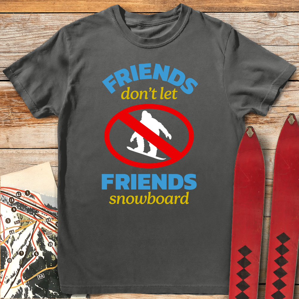 848 No Snowboard Friends White - Pepper