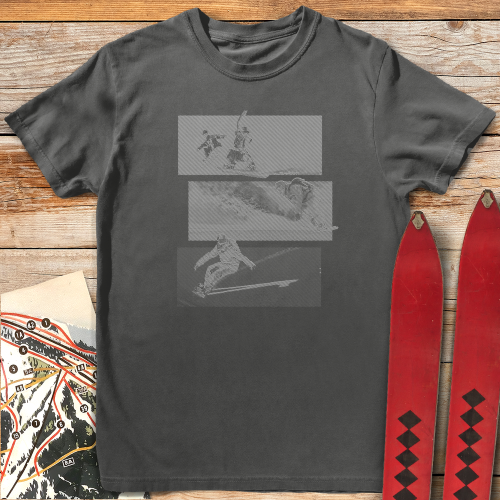 934 Snowboard Scenes White - Pepper