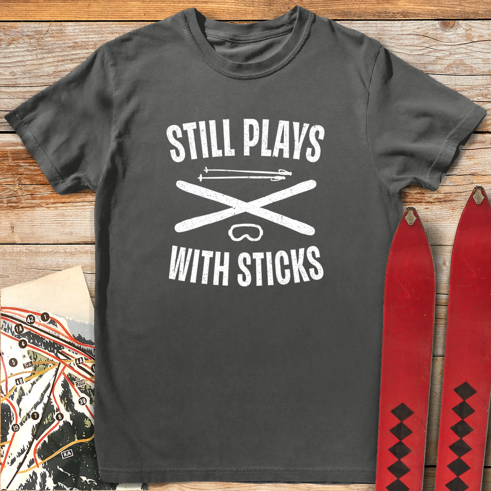 1108 Plays With Sticks White - Pepper
