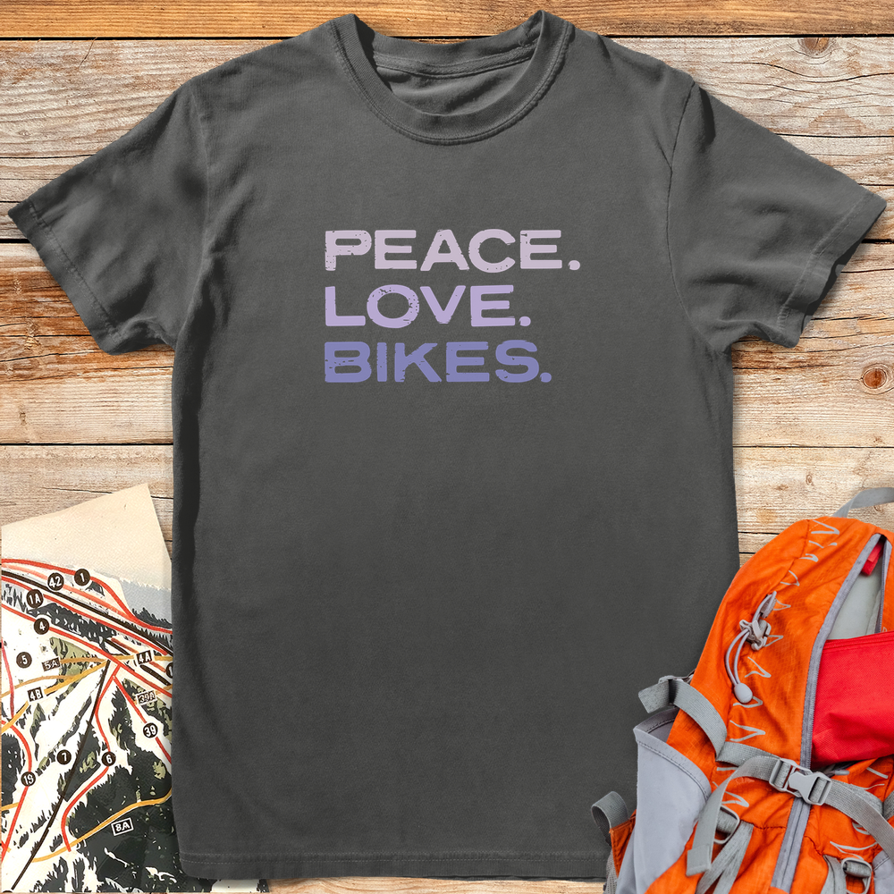 1235 Peace Love Bikes White - Pepper