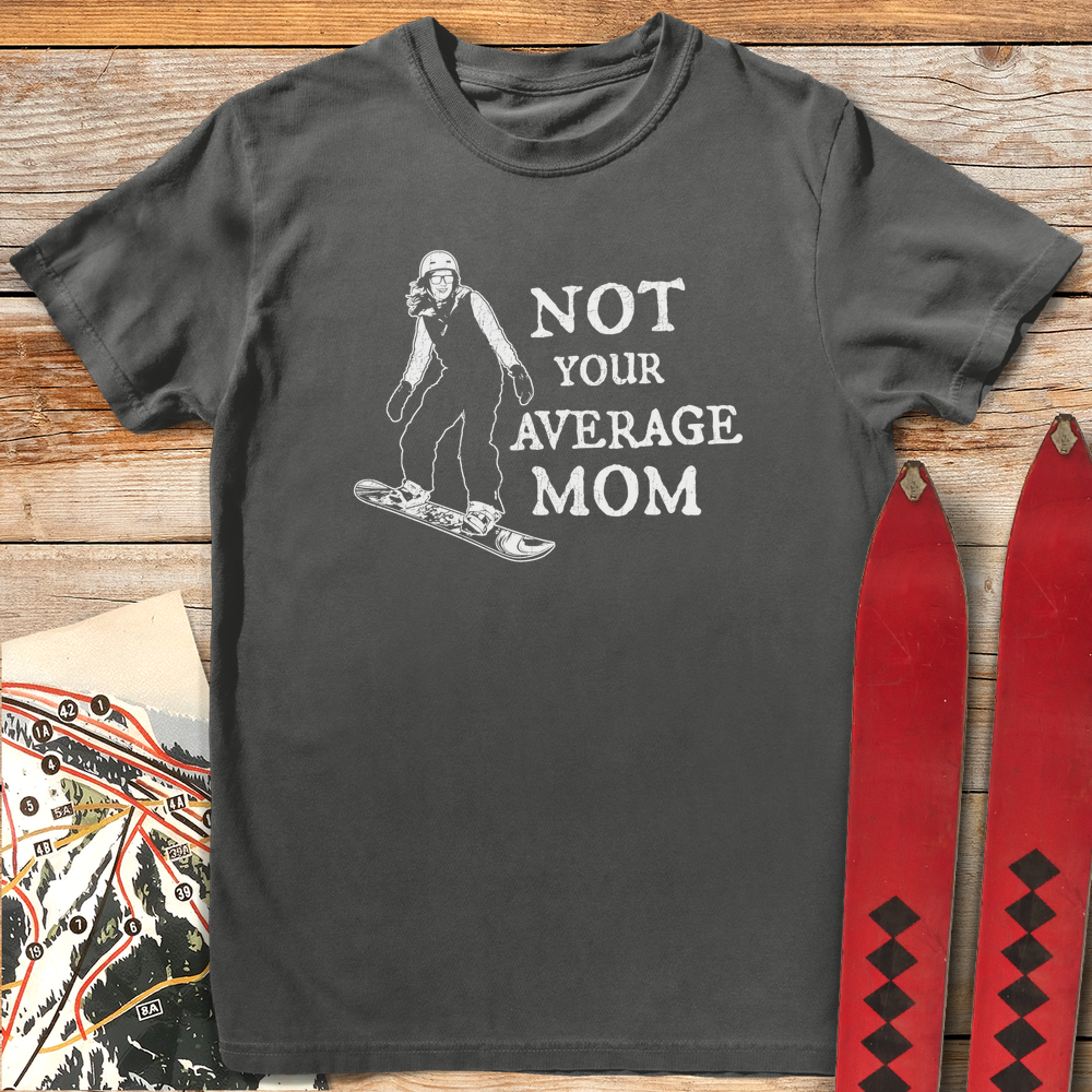 1244 Not Your Average Mom Snowboard White - Pepper