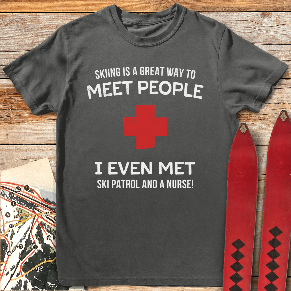 1340 Meet People Skiing White - Pepper