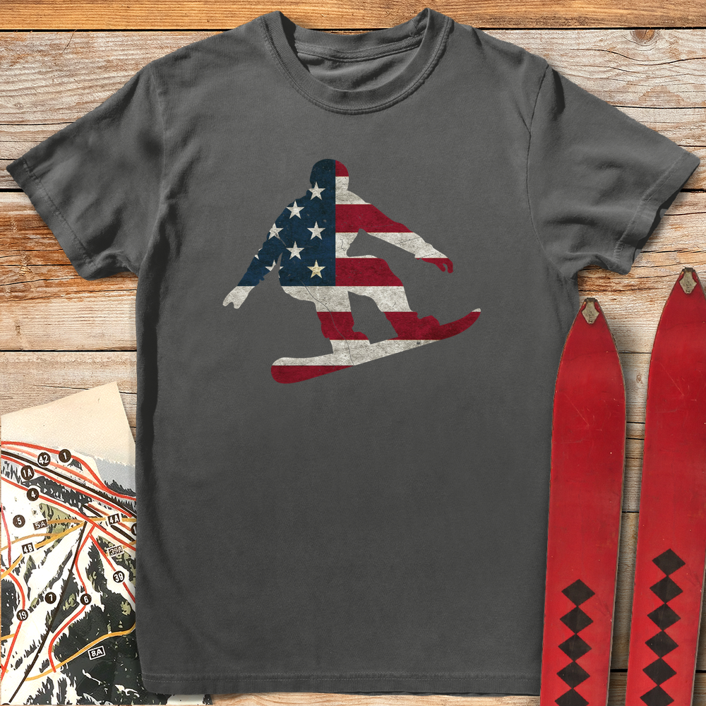 1349 Usa Flag Snowboard - Pepper