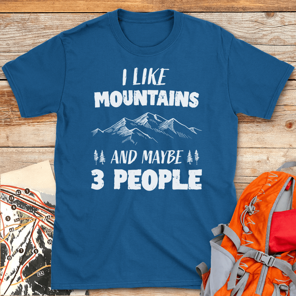405 Mountains 3 People White - Royal