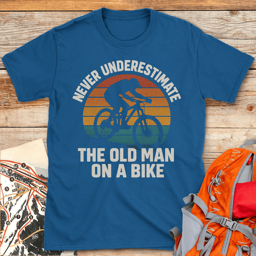 371 Old Man Biker White - Royal